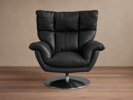 Deacon Leather Swivel Recliner