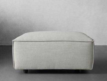Coburn Ottoman in Nomad Stone