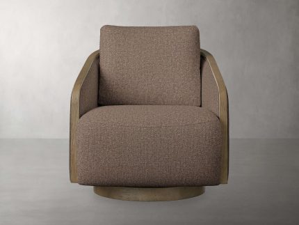 Pomona Swivel Chair in Fawn Plush Brindle