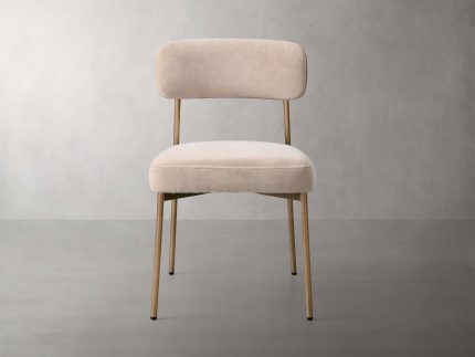 Billie Dining Chair in Antique Brass