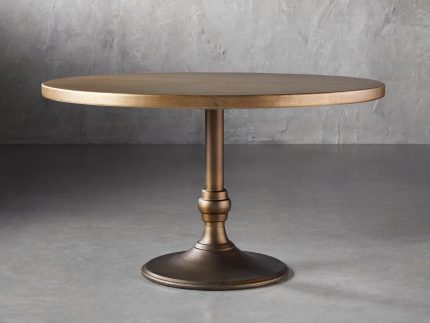 Recycled Metal Bistro Table with Wade Base