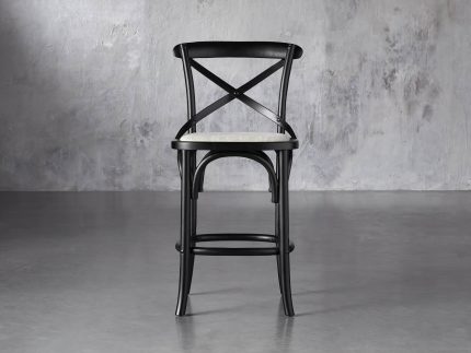 Cadence Stool with Linen Natural Seat