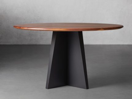Jacob Round Dining Table with Vertex Base