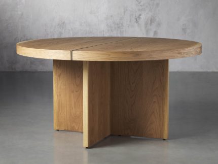 Mihaela 54" Round Dining Table in Vin Alb