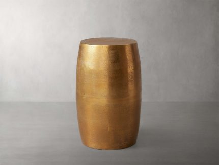 Hammered Drum End Table