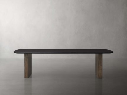 Saint Germain Wood Coffee Table with Clement Base