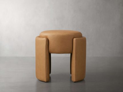 Micah Leather Ottoman