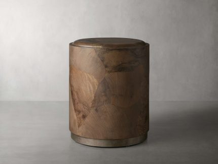 Polanco Round Plinth End Table