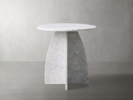 Solstice End Table in Carrara