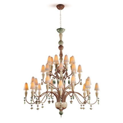 Lladro Ivy and Seed 32 Lights Chandelier Flat Model (US) - Large
