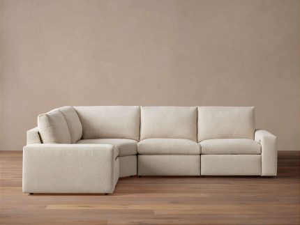 Kipton Wide Arm Four-Piece Motion Sectional