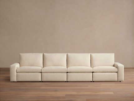 Kipton Wide Arm Four-Piece Motion Modular Sofa