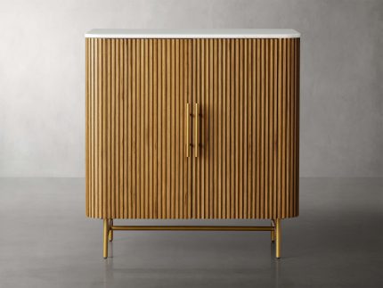 Finnley Bar Cabinet in Honey