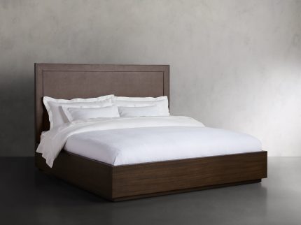 Malone Plinth Bed in Caramel