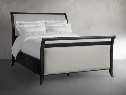Pearson Storage Sleigh Bed in Ebony