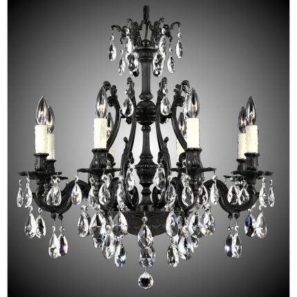 American Brass And Crystal Chateau 8 Light Chandelier Cp322994