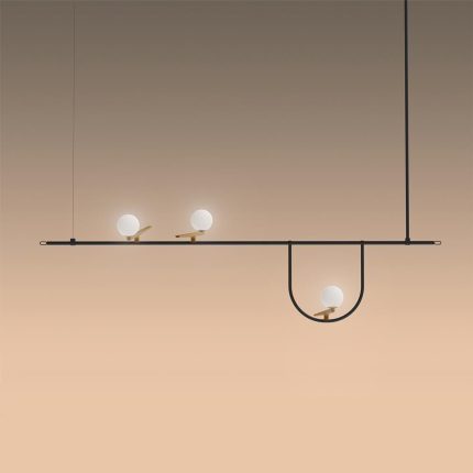 Artemide Neri And Hu Yanzi 61 Inch Led Linear Suspension Light Cp370063