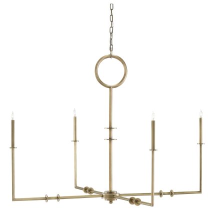 Currey And Company Rogue 49 Inch 4 Light Chandelier Cp112527