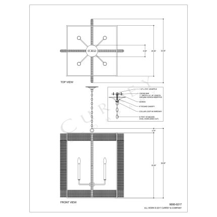 Currey And Company Purebred 32 Inch 4 Light Chandelier Cp112659