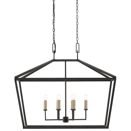 Currey And Company Denison 40 Inch 6 Light Linear Suspension Light Cp112731