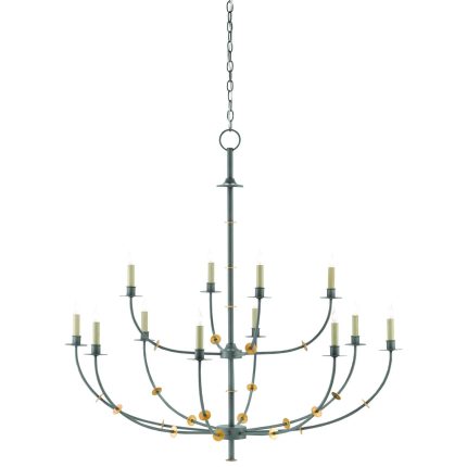 Currey And Company Balladier 45 Inch 12 Light Chandelier Cp112772