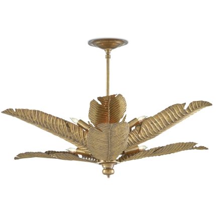 Currey And Company Tropical 6 Light Chandelier Cp414762