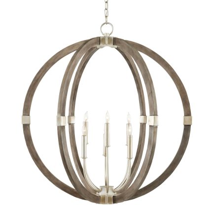 Currey And Company Bastian 31 Inch 6 Light Chandelier Cp750470