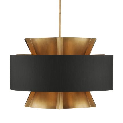 Currey And Company Oxenwood 24 Inch 6 Light Chandelier Cp779215