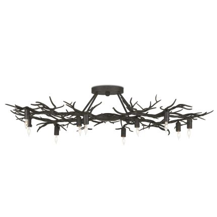 Currey And Company Rainforest 43 Inch 10 Light Semi Flush Mount Cp779225