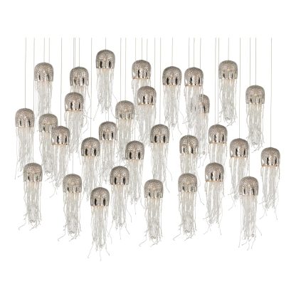 Currey And Company Medusa 56 Inch 30 Light Led Linear Suspension Light Cp779274