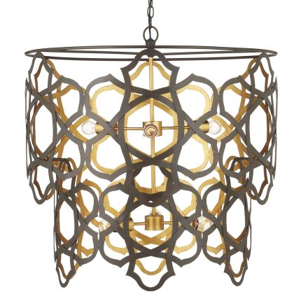 Currey And Company Mauresque 32 Inch 6 Light Chandelier Cp785643