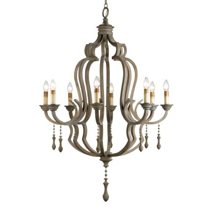Currey And Company Waterloo 41 Inch 8 Light Chandelier Cp112960
