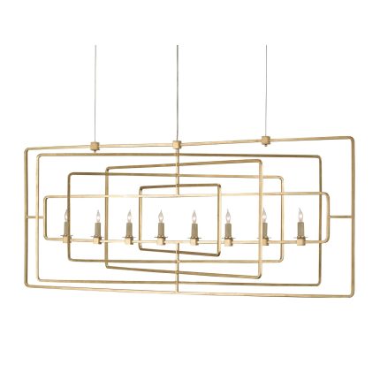 Currey And Company Metro 54 Inch 8 Light Linear Suspension Light Cp117758