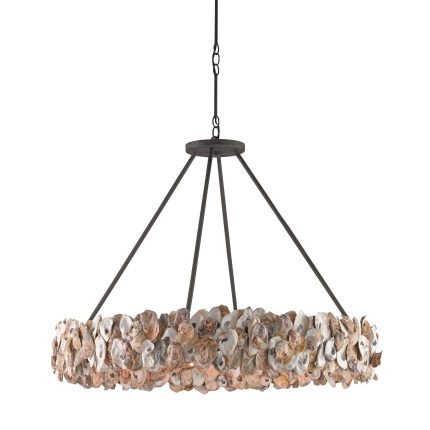 Currey And Company Oyster 38 Inch 8 Light Chandelier Cp118497