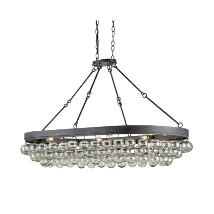 Currey And Company Balthazar 46 Inch 6 Light Semi Flush Mount Cp119662