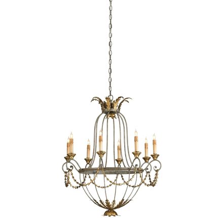 Currey And Company Elegance 29 Inch 8 Light Chandelier Cp120498