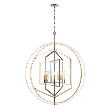 Elk Lighting Geosphere 46 Inch 9 Light Chandelier Cp779430
