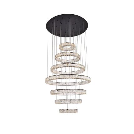 Elegant Lighting Monroe 40 Inch 7 Light Led Chandelier Cp774587