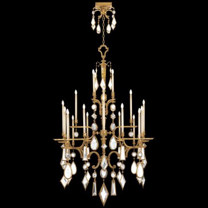 Fine Art Lamps Encased Gems 53 Inch 24 Light Chandelier Cp266522