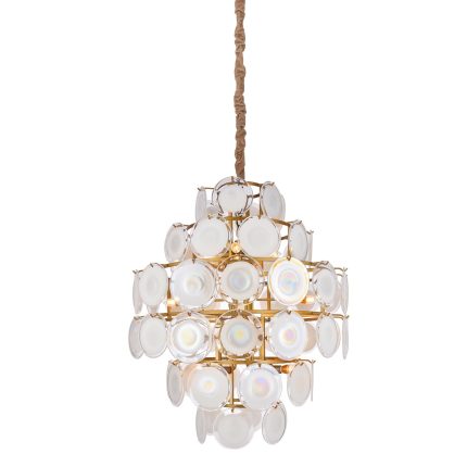 Harp And Finial Isla 35 Inch 16 Light Chandelier Cp516425