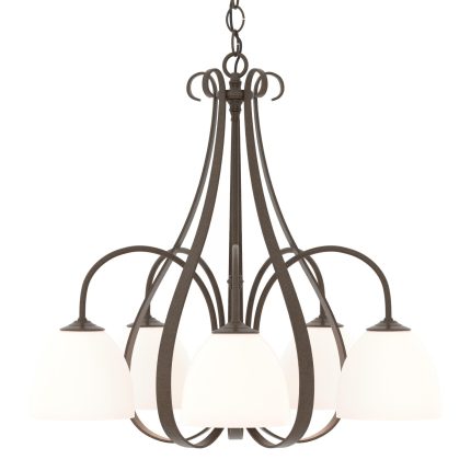 Hubbardton Forge Sweeping 24 Inch 5 Light Chandelier Cp7434