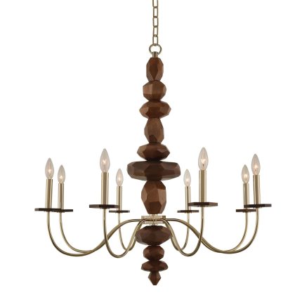 Kalco Lighting Lassen 34 Inch 8 Light Chandelier Cp48019