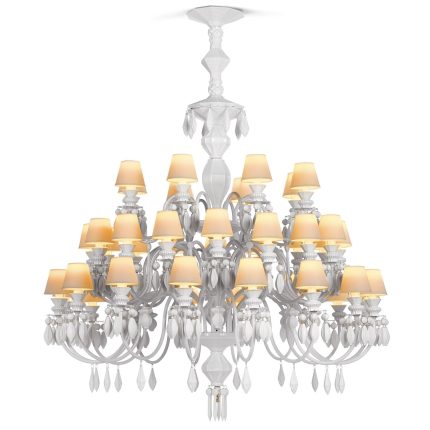 Lladro Belle De Nuit 49 Inch 40 Light Led Chandelier Cp296