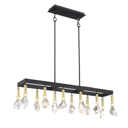 Metropolitan Lighting Rare Elements 44 Inch 12 Light Led Linear Suspension Light Cp482529