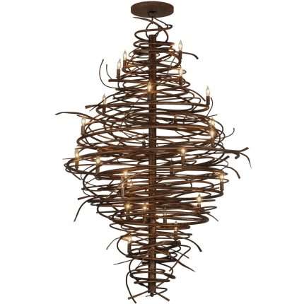 Meyda Lighting 56 Inch 28 Light Semi Flush Mount Cp247901