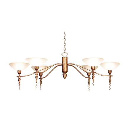 Meyda Lighting Blanca 60 Inch 6 Light Chandelier Cp744112