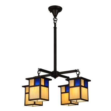 Meyda Lighting Hyde Park T Mission 25 Inch 4 Light Chandelier Cp15062