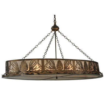 Meyda Lighting Mountain Pine 60 Inch 8 Light Linear Suspension Light Cp17278