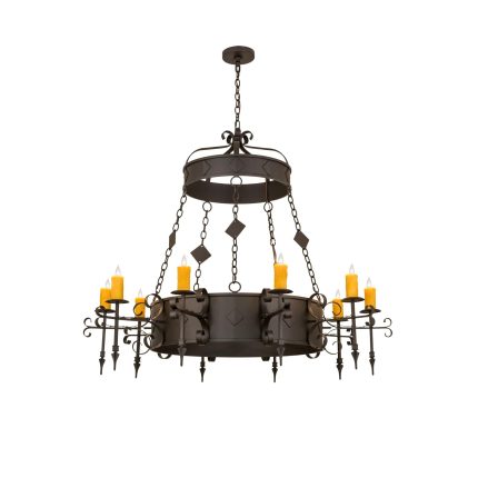 Meyda Lighting 54 Inch 10 Light Semi Flush Mount Cp250519