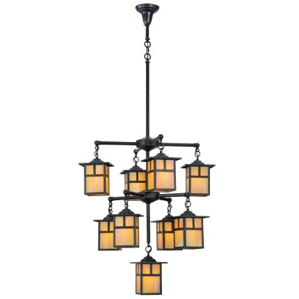 Meyda Lighting Hyde Park T Mission 34 Inch 9 Light Chandelier Cp32130